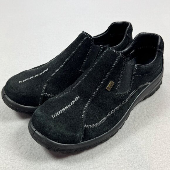 Rieker Womens Black SlipOn Shoes Antistress EU 40  US 9 Antistress Leather Clogs - Picture 2 of 15